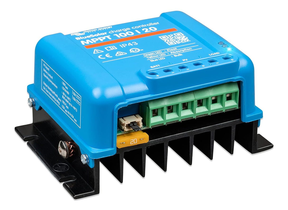 Victron Energy BlueSolar MPPT 100V 20 amp 48-Volt Solar Charge Controller