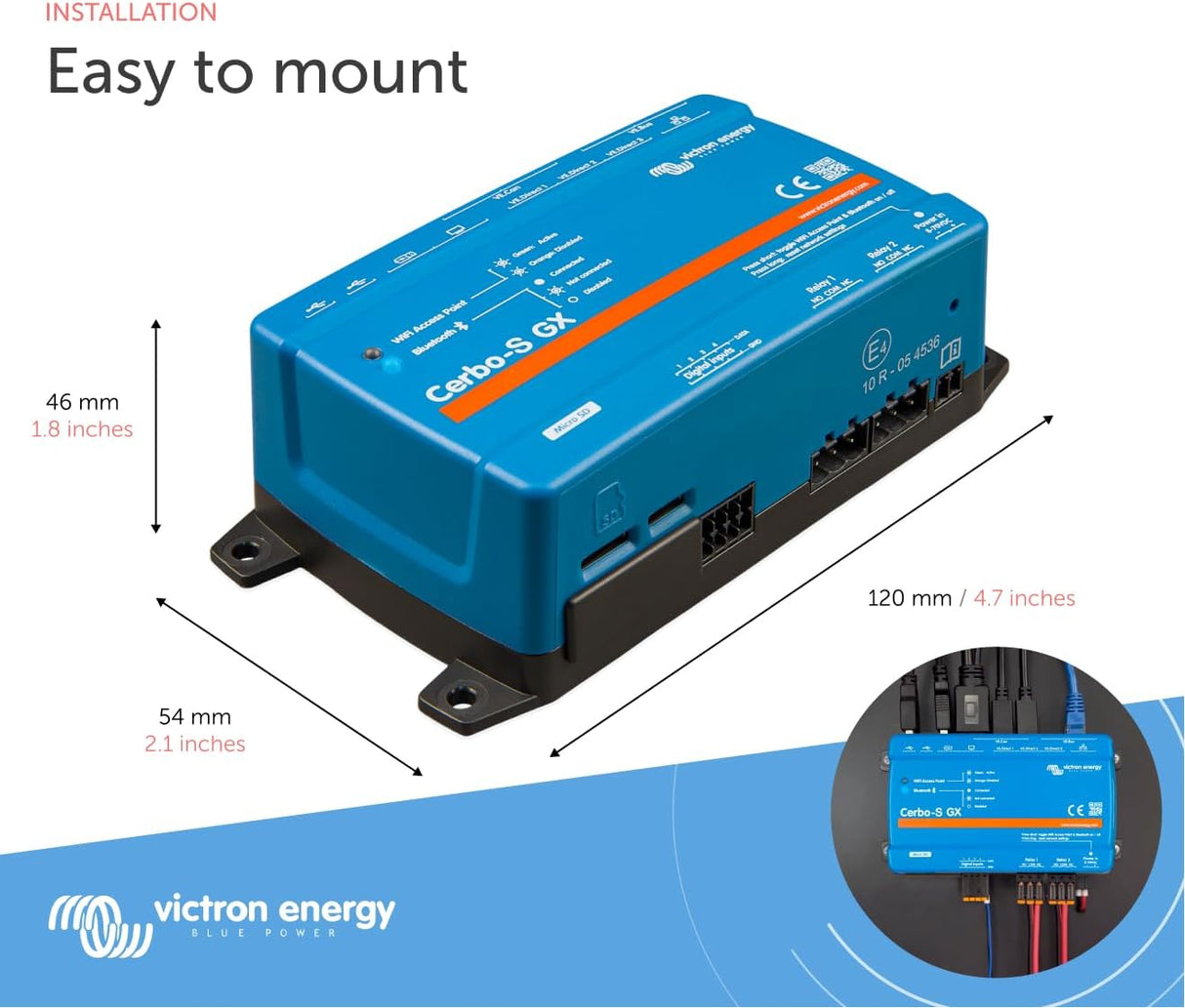 Victron Energy Cerbo-S GX, System Monitoring and Control