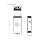 EPEVER HP5542-AH1050P20A გაბარიტული ნახაზი, 679 × 291.4 × 163 მმ