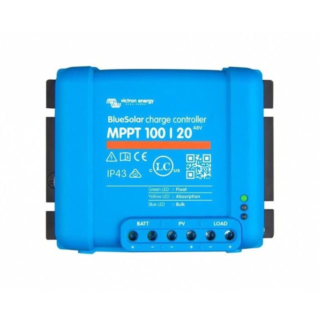 Victron Energy BlueSolar MPPT 100V 20 amp 48-Volt Solar Charge Controller