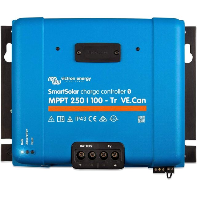 Victron Energy SmartSolar MPPT TR VE.Can 250V 100 amp 12/24/36/48-Volt Solar Charge Controller (Bluetooth)